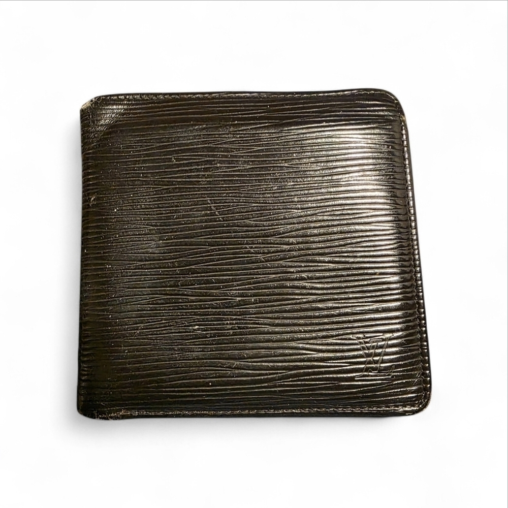 Louis Vuitton Epi Leather Porte Monnaie Marco Bifold Wallet - Black